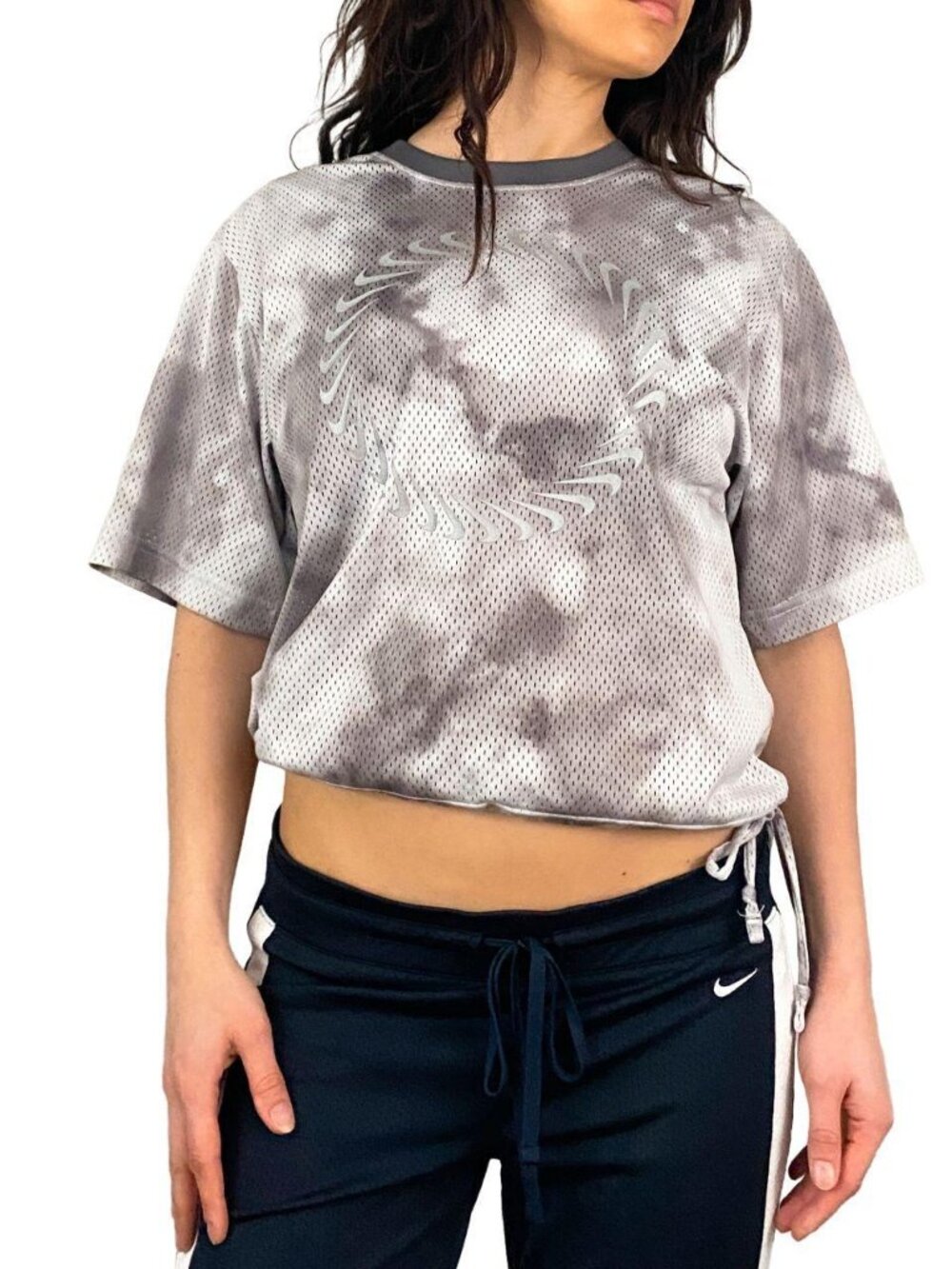 Nike cropped jersey top